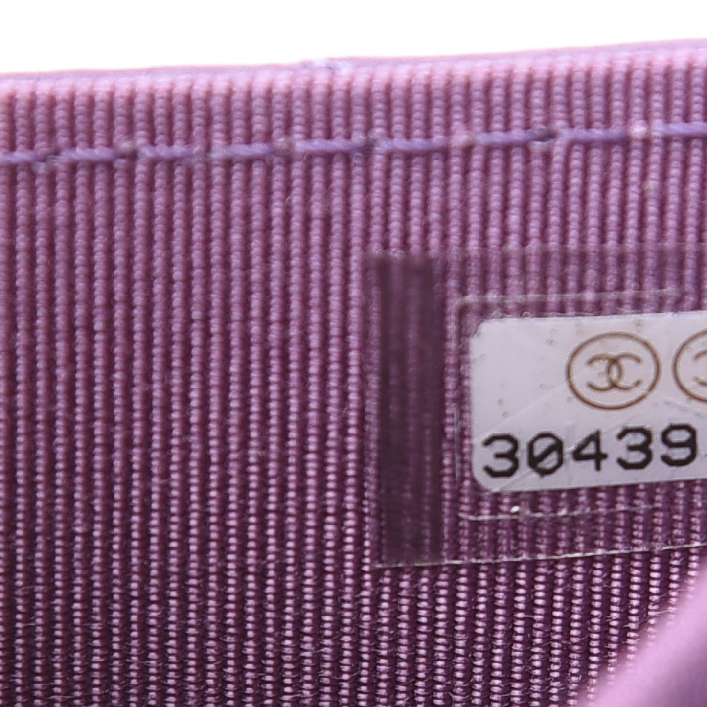 Lambskin Quilted Flap Card Holder On Chain Violet Purple