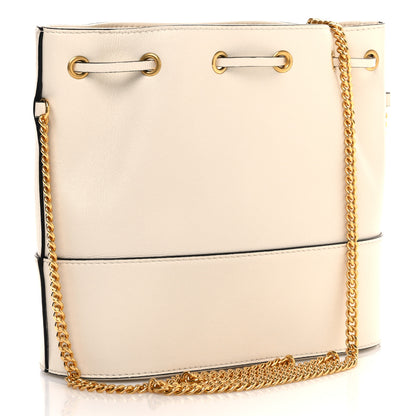 Valentino Garavani Nappa Mini VLogo Signature Chain Bucket Bag Light Ivory 3 of 9