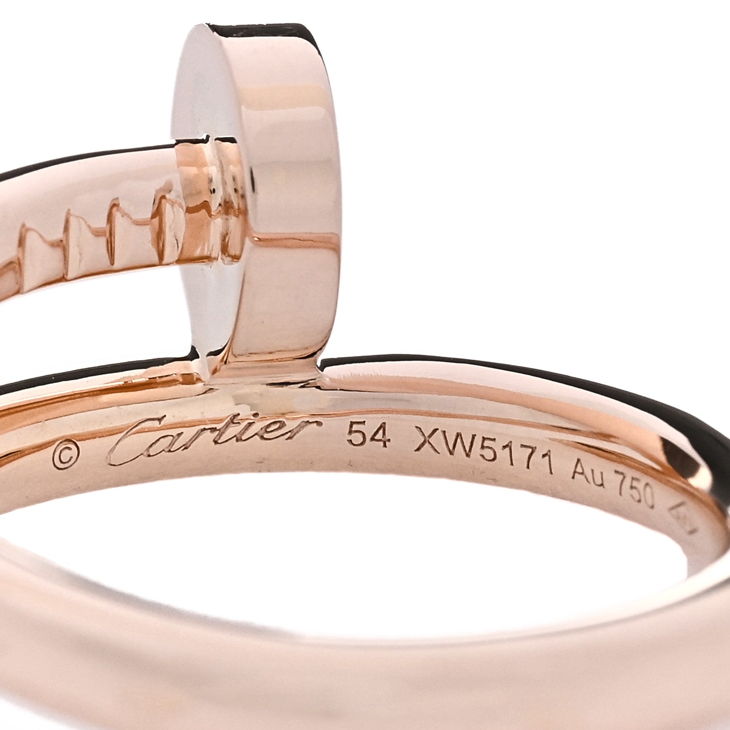 Cartier 18K Pink Gold Juste Un Clou Ring 54 7 5 of 6