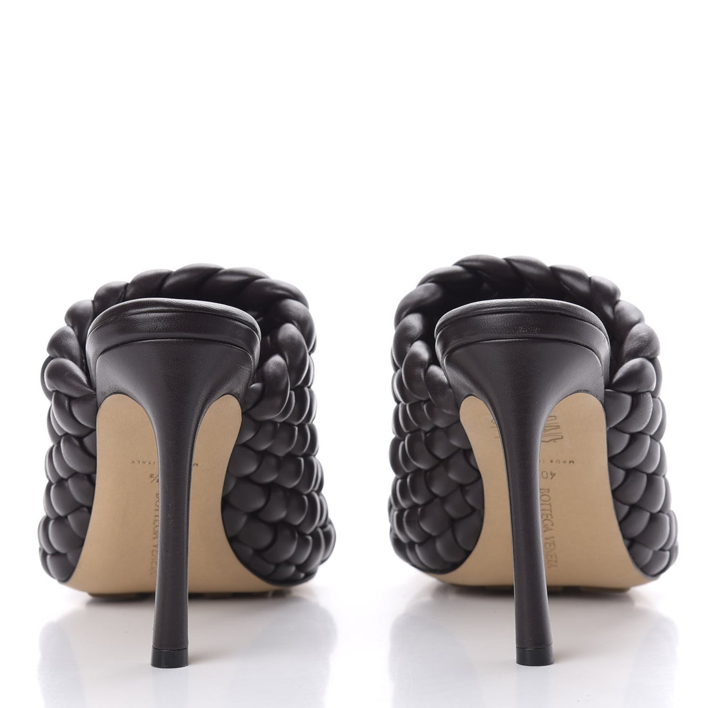 Nappa Padded Intreccio The Curve Sandals 40.5 Black