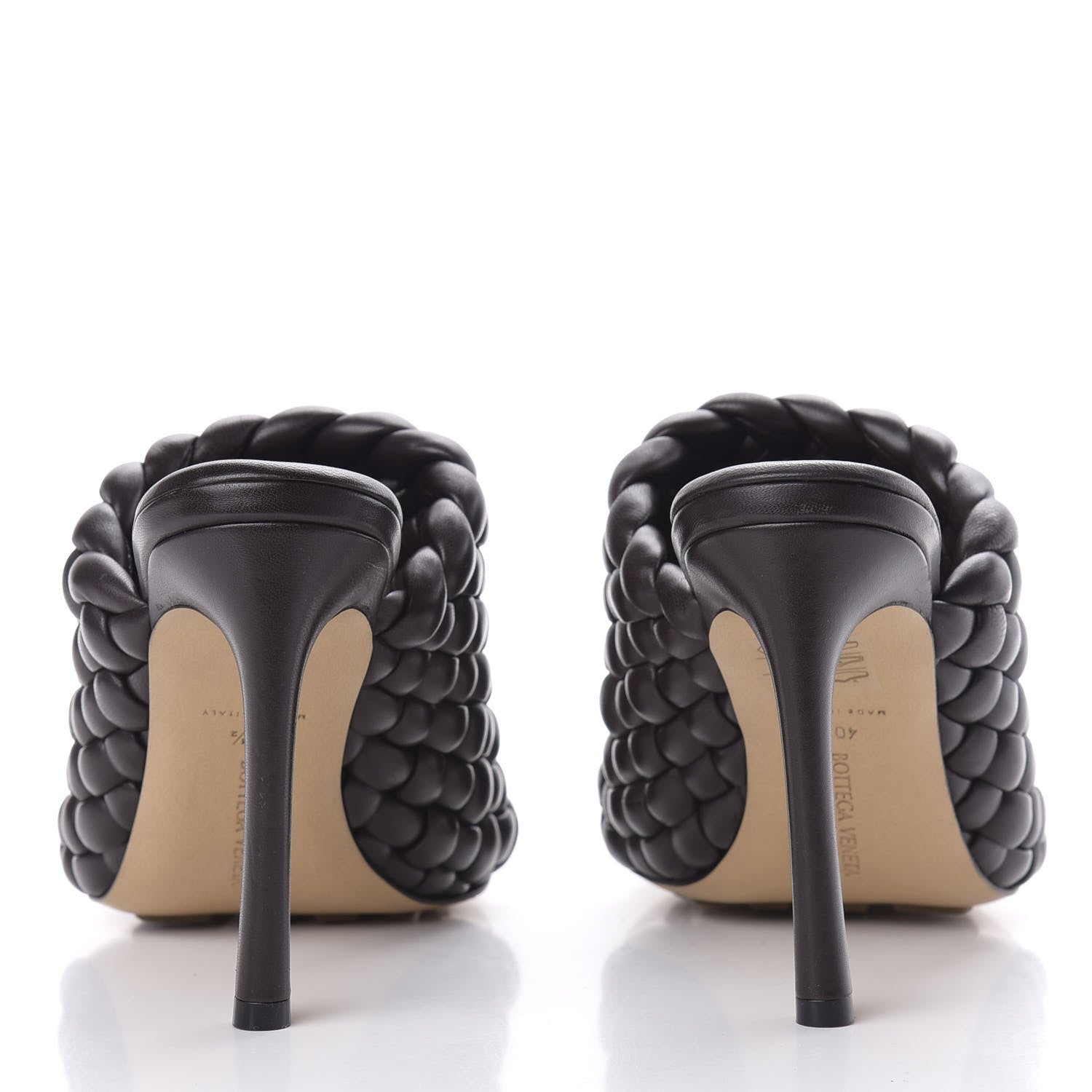 Bottega Veneta Nappa Padded Intreccio The Curve Sandals 40.5 Black 6 of 9
