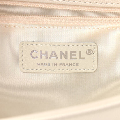 Chanel Caviar Quilted New Medium Boy Flap Ivory 6 of 9