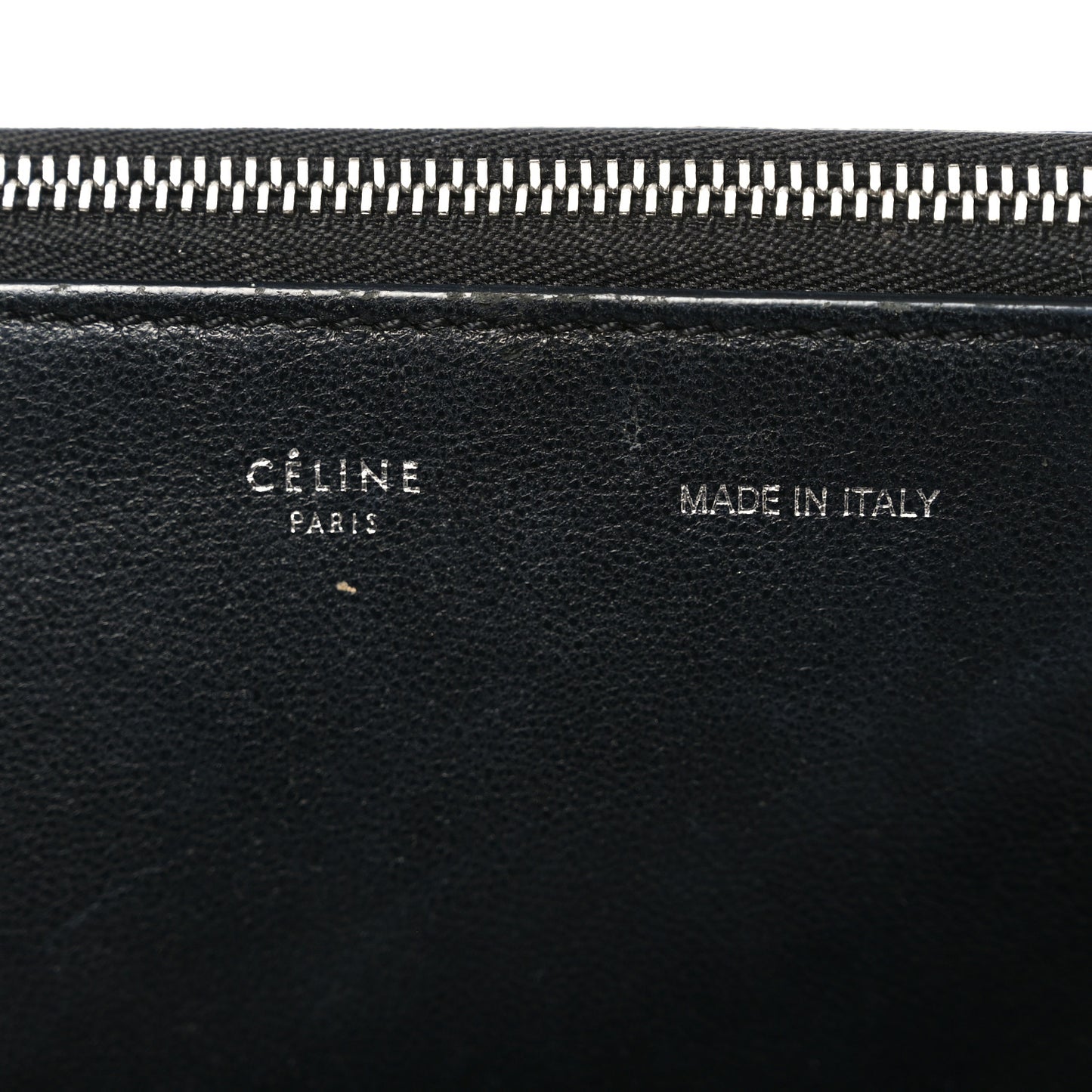 Drummed Calfskin Suede Double Zip Trapeze Black