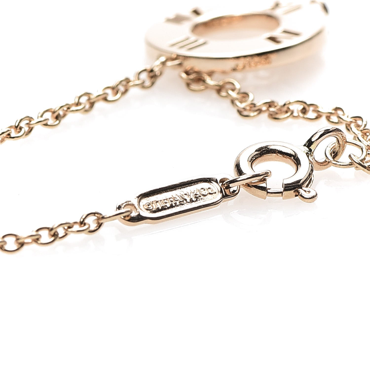 Tiffany 18K Rose Gold Diamond Atlas Pierced Bracelet 5 of 9