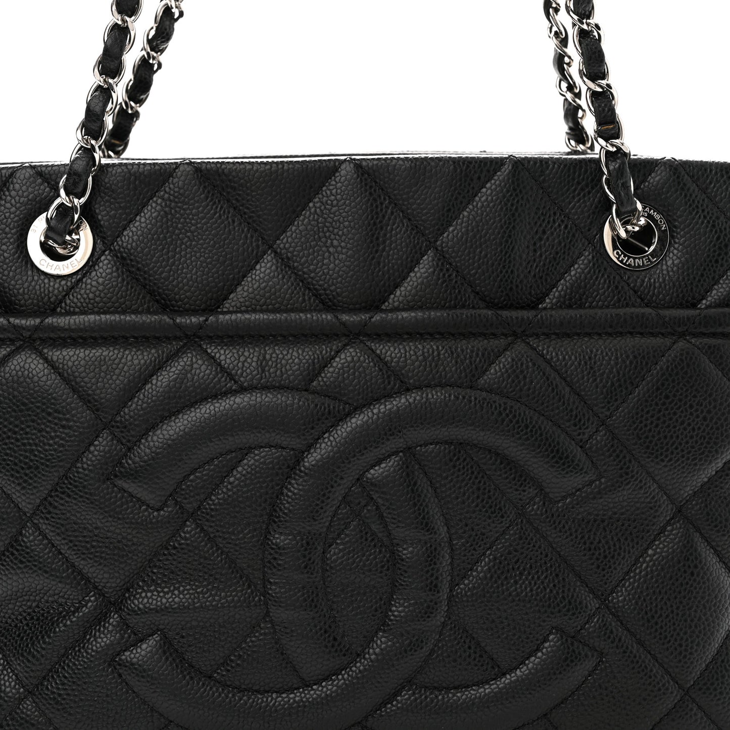Caviar Quilted CC Timeless Soft Tote Black