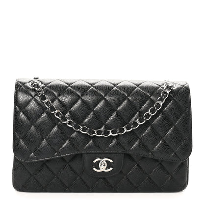 Chanel Caviar Quilted Jumbo Double Flap Black 1 of 11