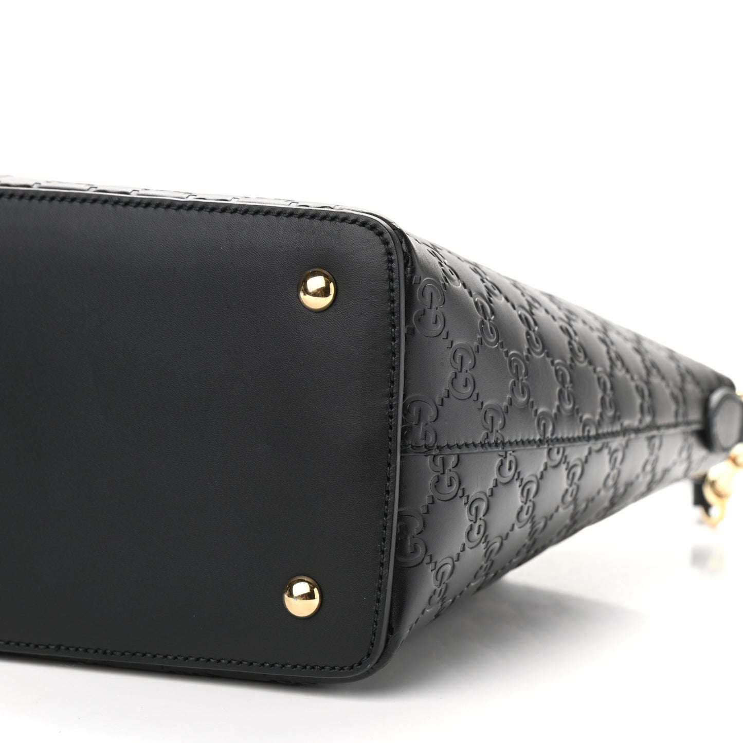 Guccissima Linea A Foldover Tote Black