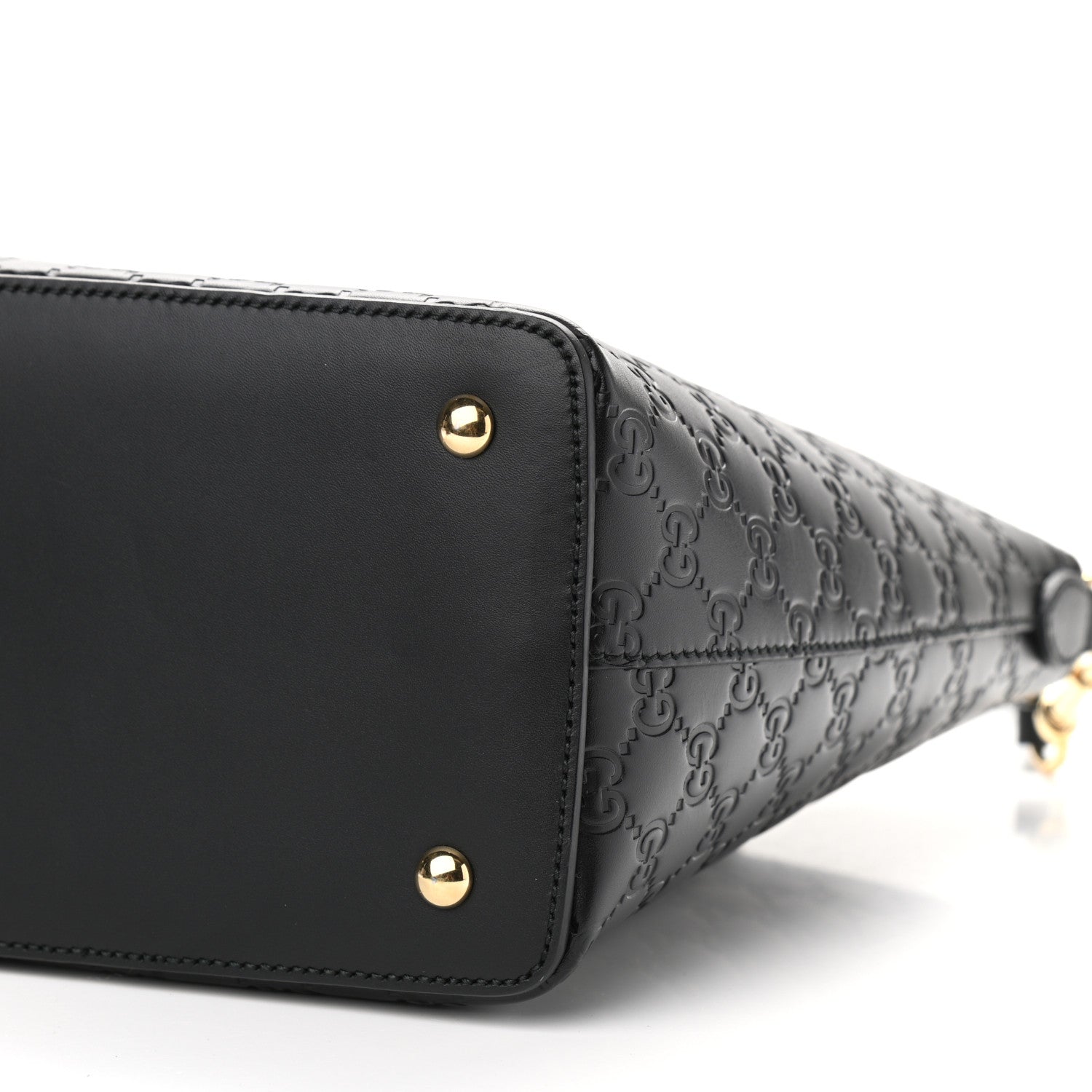 Gucci Guccissima Linea A Foldover Tote Black 10 of 10