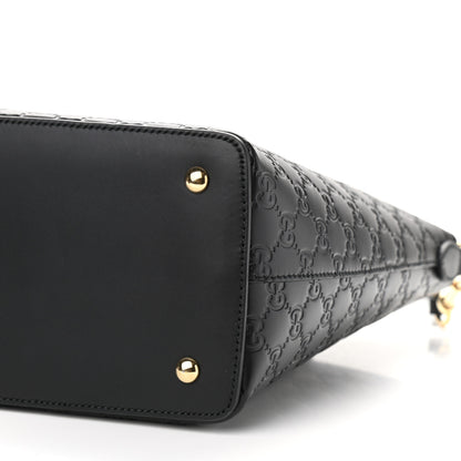 Gucci Guccissima Linea A Foldover Tote Black 10 of 10