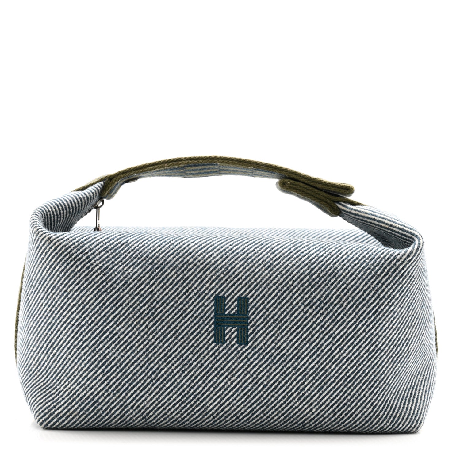 Hermes Wool Large Bride-A-Brac H Natte Pouch Bleu Abysse 1 of 11