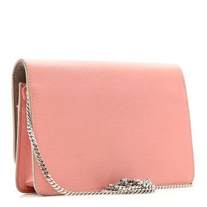Fendi Vitello Elite Crystal Eye Monster Tube Wallet on Chain Grigio Polvere Ribes Multicolor 3 of 17
