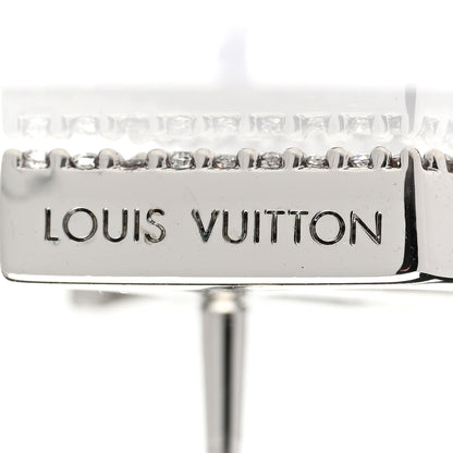 Louis Vuitton Crystal LV Iconic Earrings Silver 4 of 5