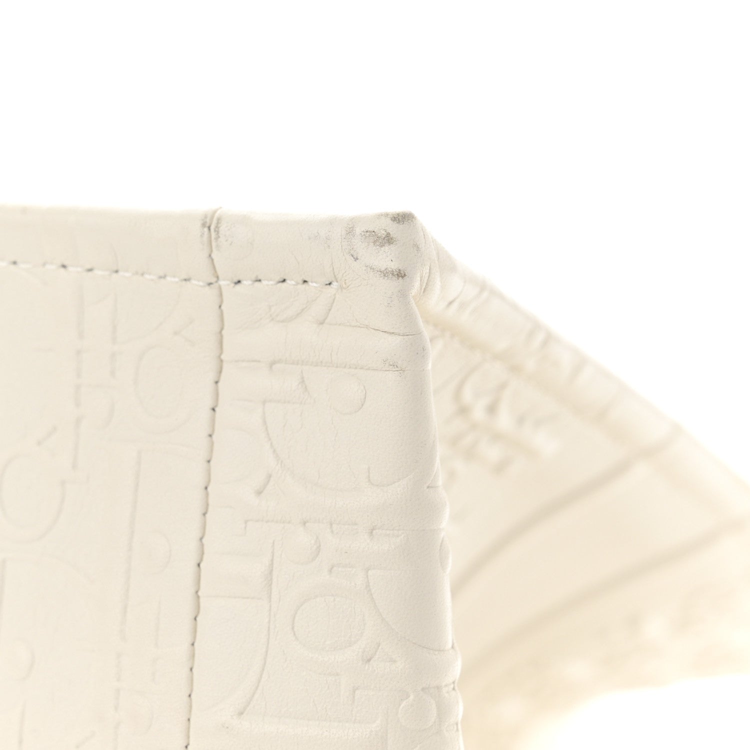 Christian Dior Oblique Calfskin Embossed Medium Book Tote Ivory 11 of 11