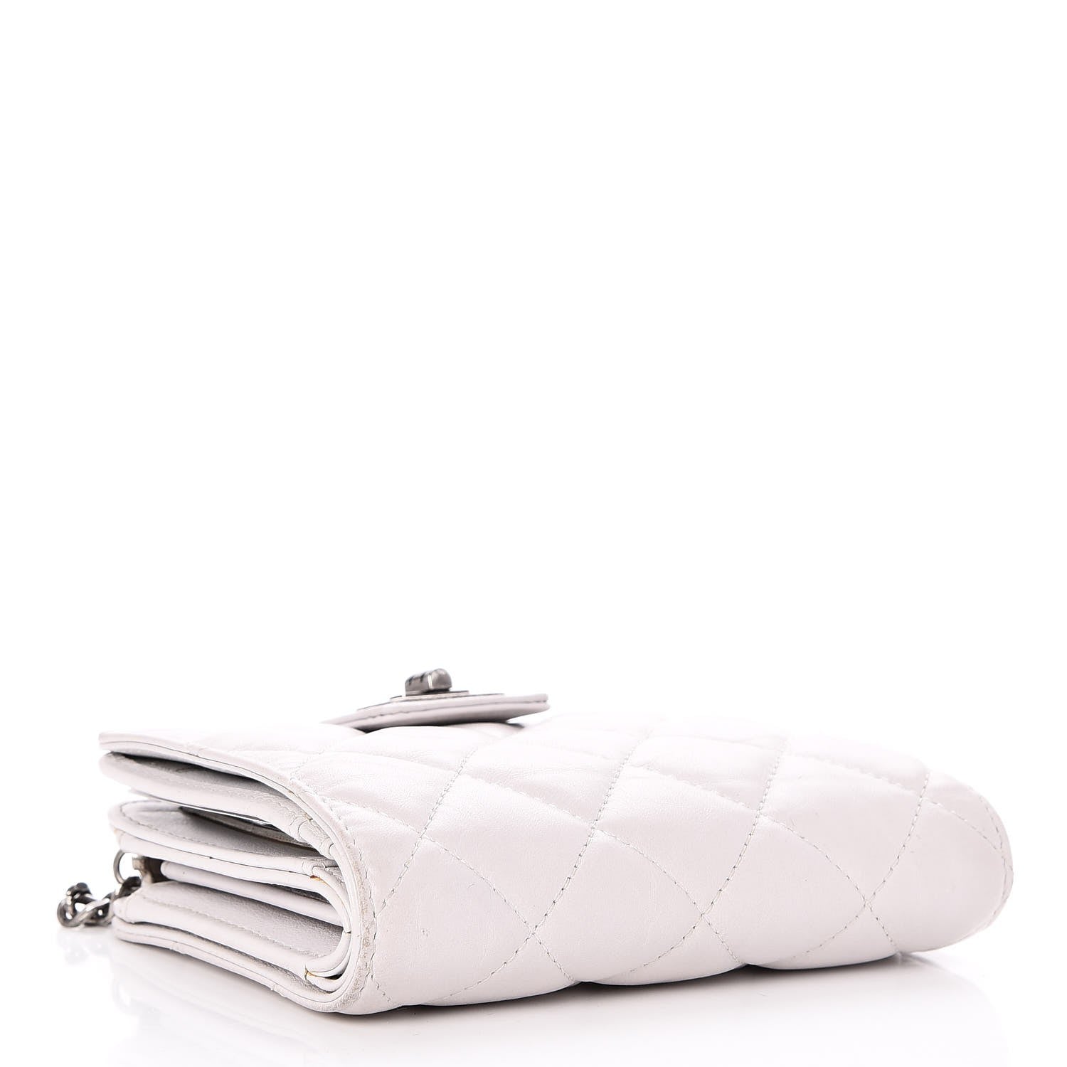 Chanel Calfskin Reissue Compact Wallet Grey 4 of 10