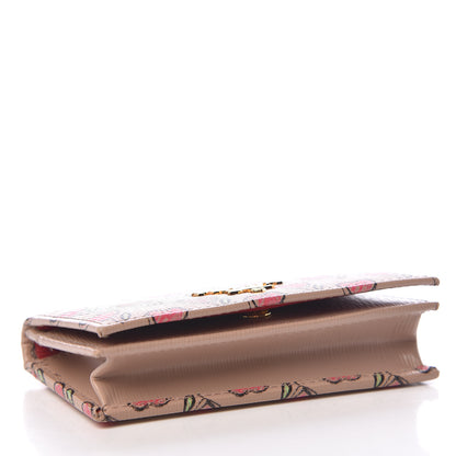 Prada Vitello Move Love Print Card Holder Cipria 4 of 8