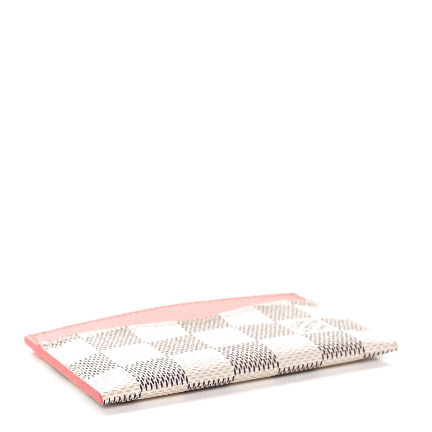 Damier Azur Daily Card Holder Rose Papaye