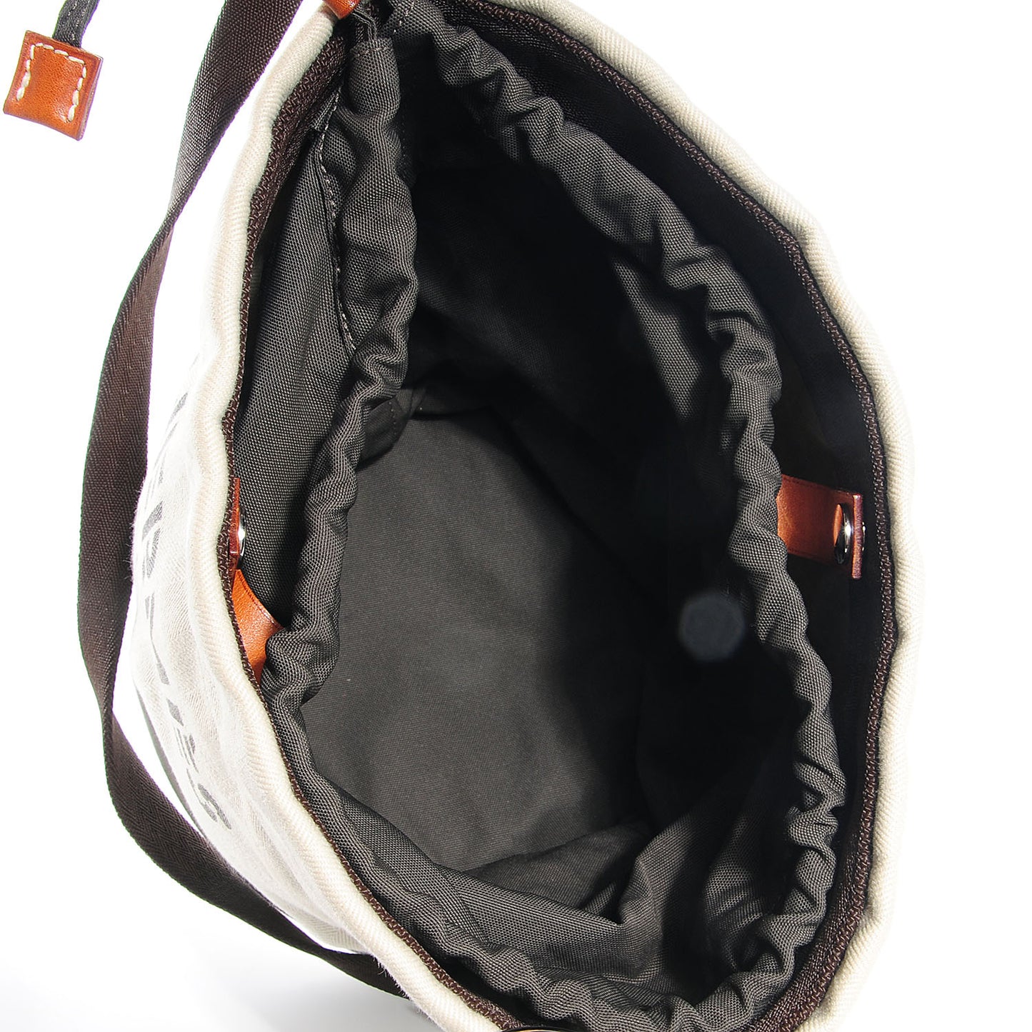 Chevron Herringbone Canvas Grooming Bag Chalk