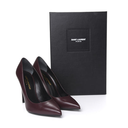Saint Laurent Calfskin Classic Paris 105 36.5 Bordeaux 9 of 9