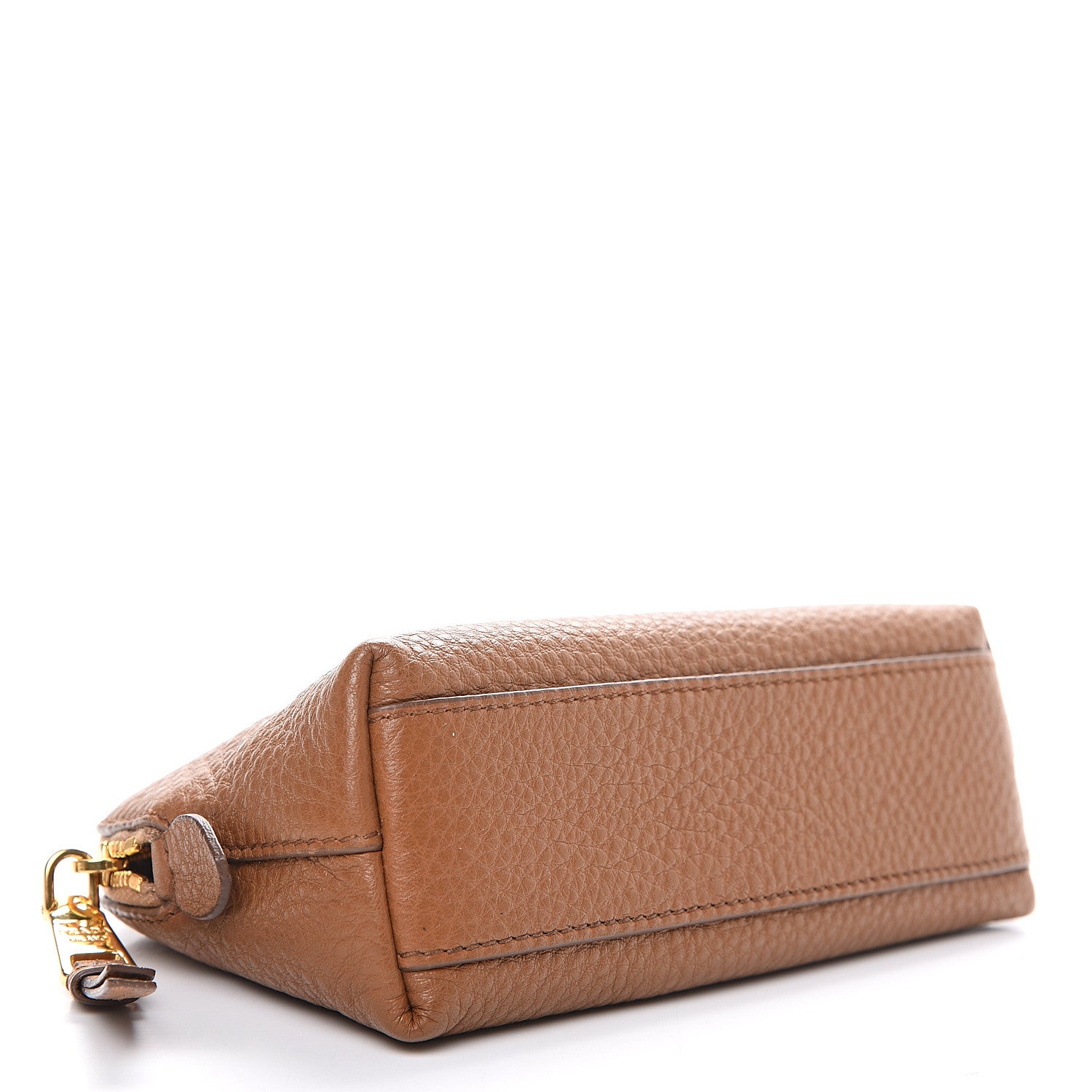 Prada Vitello Daino Cosmetic Pouch Cannella 3 of 8