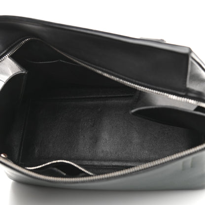 Celine Grained Calfskin Small Bi-Color Edge Shoulder Bag Black Green 5 of 15