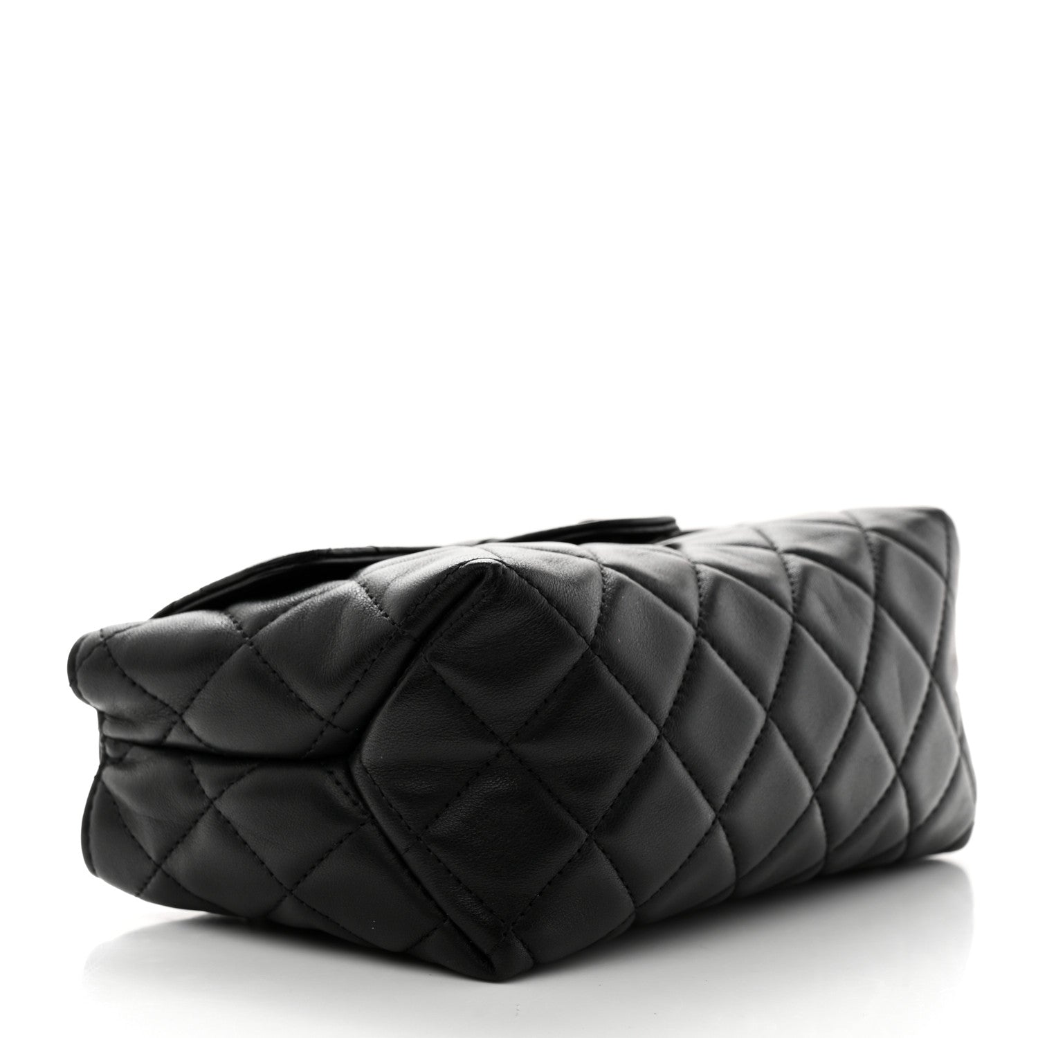 Chanel Lambskin Quilted Flap Cosmetic Case Black 4 of 8
