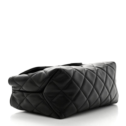 Chanel Lambskin Quilted Flap Cosmetic Case Black 4 of 8
