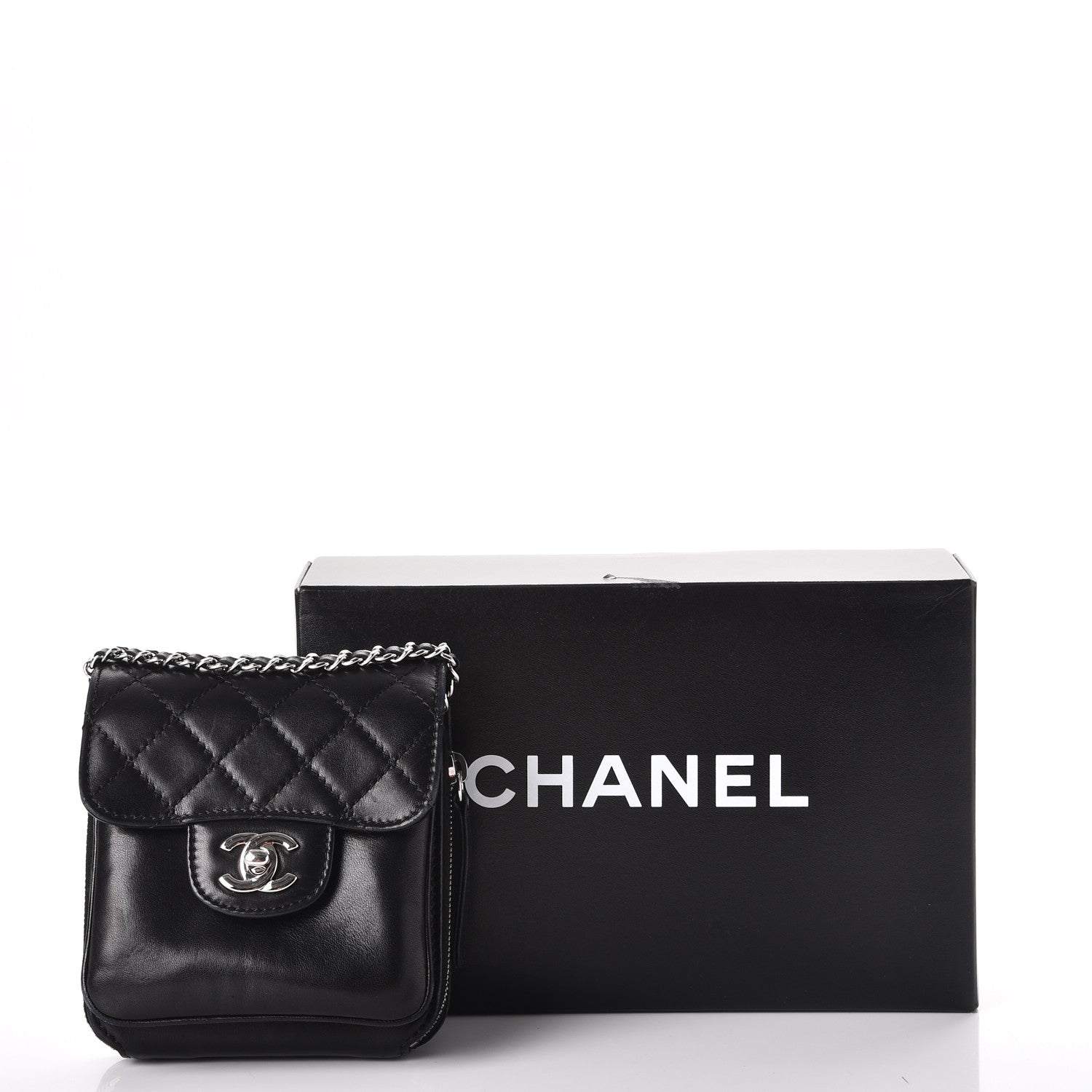 Chanel Lambskin Mini Crossbody Flap Black 10 of 10