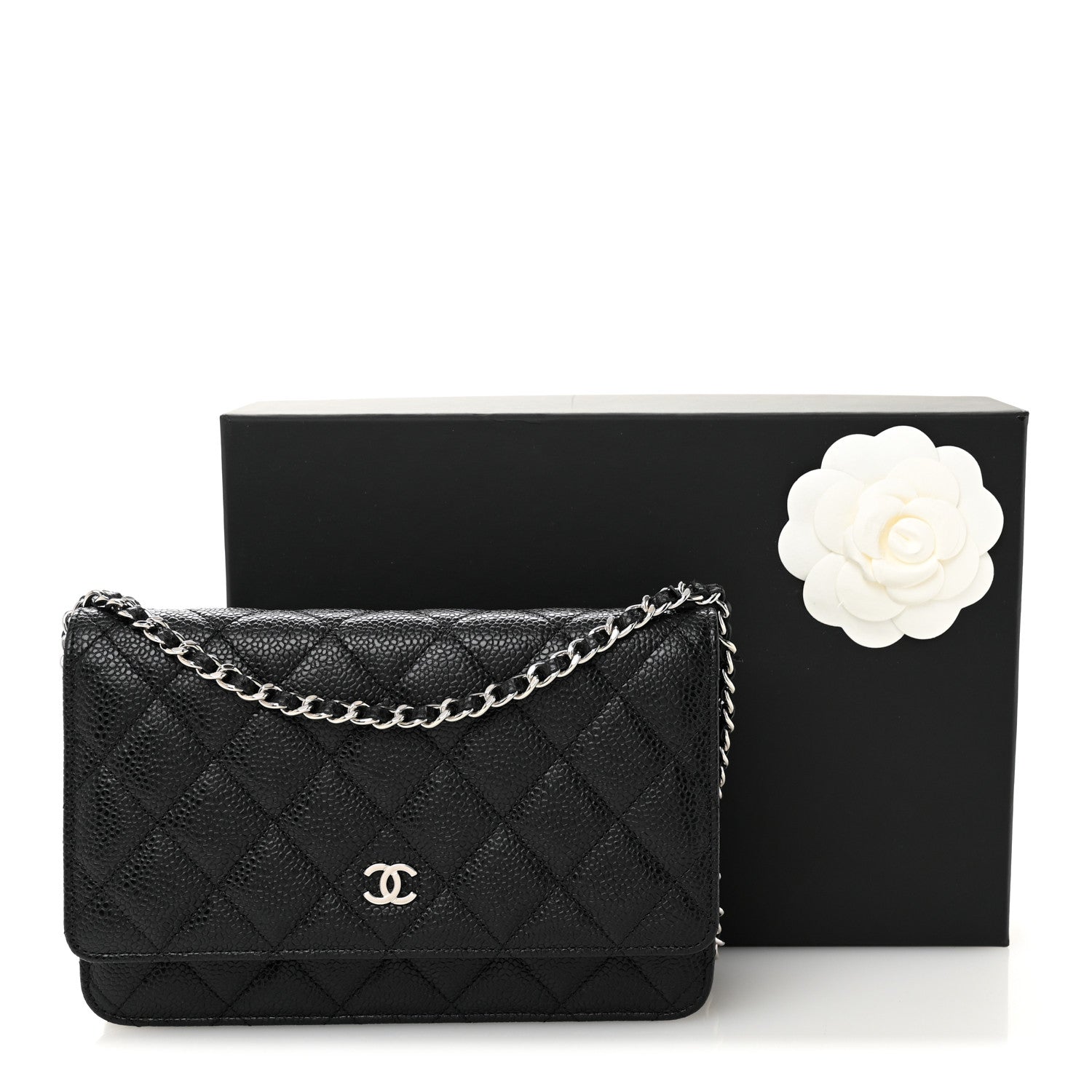 Chanel Caviar Quilted Wallet on Chain WOC Black 13 of 13