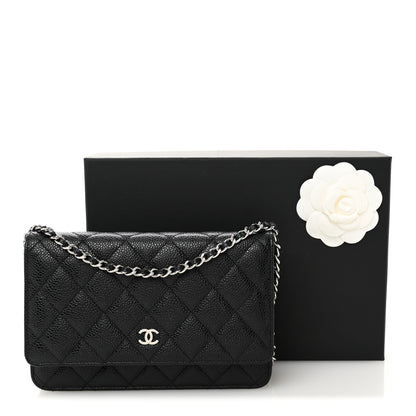 Chanel Caviar Quilted Wallet on Chain WOC Black 13 of 13