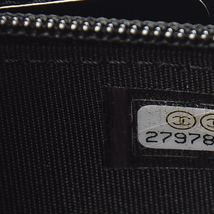 Chanel Caviar Quilted Medium Boy Flap Wallet Black 8 of 9