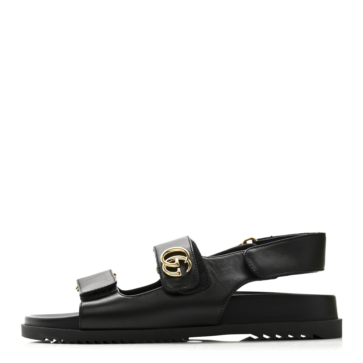 Gucci Nappa Charlotte Moritz GG Womens Dad Sandals 36.5 Black 1 of 12