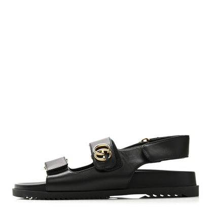 Gucci Nappa Charlotte Moritz GG Womens Dad Sandals 36.5 Black 1 of 12