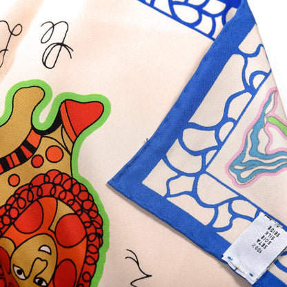 Christian Dior Silk Print Square Scarf Multicolor 3 of 4