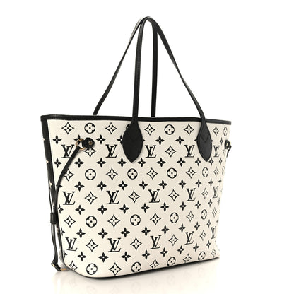 Louis Vuitton Empreinte Spring In The City Neverfull MM Black White Pink 4 of 9