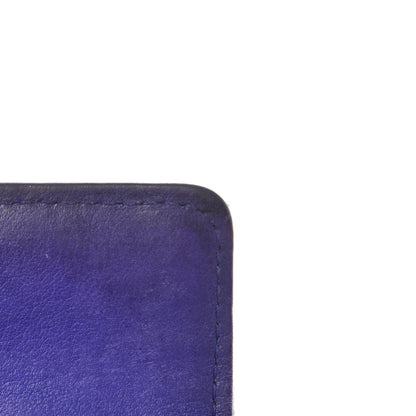Chanel Calfskin Diamond Stitched Card Holder Wallet Purple 14 of 15