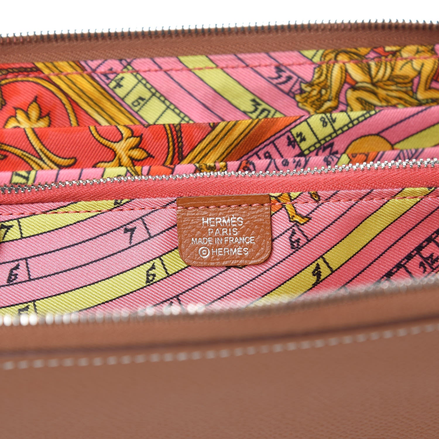 Hermes Epsom Silk'In Wallet Gold 6 of 9