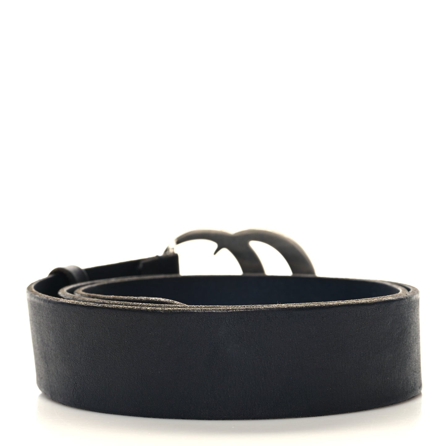 Cuoio Toscano Nickel Double G 40mm Belt 85 34 Black