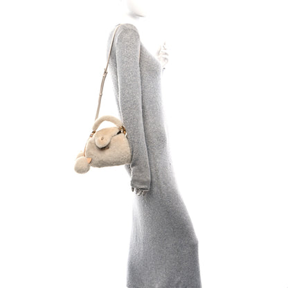 Louis Vuitton Shearling Caousnow Capucines Cream 2 of 9