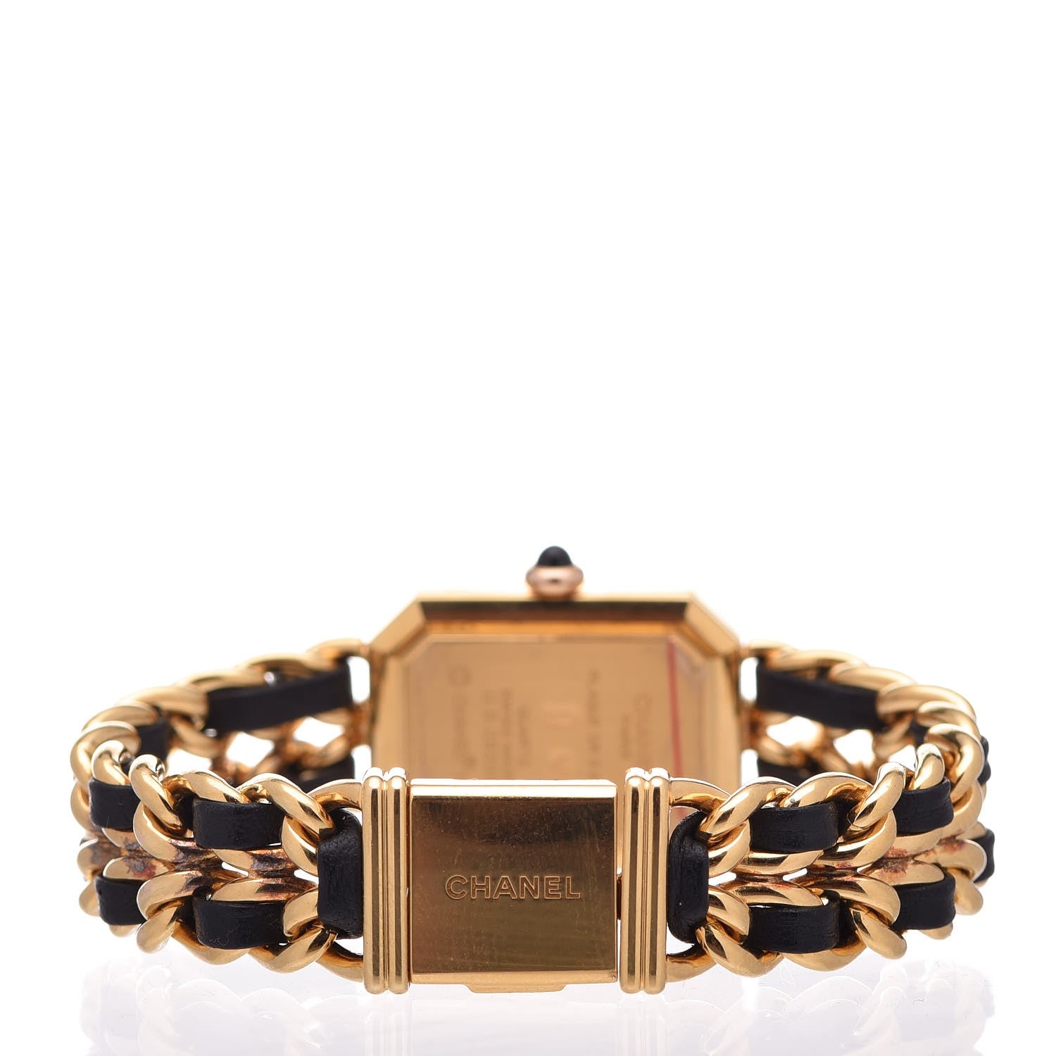 Chanel Stainless Steel Lambskin 20mm Chain Premiere Quartz Watch Gold M 4 of 6