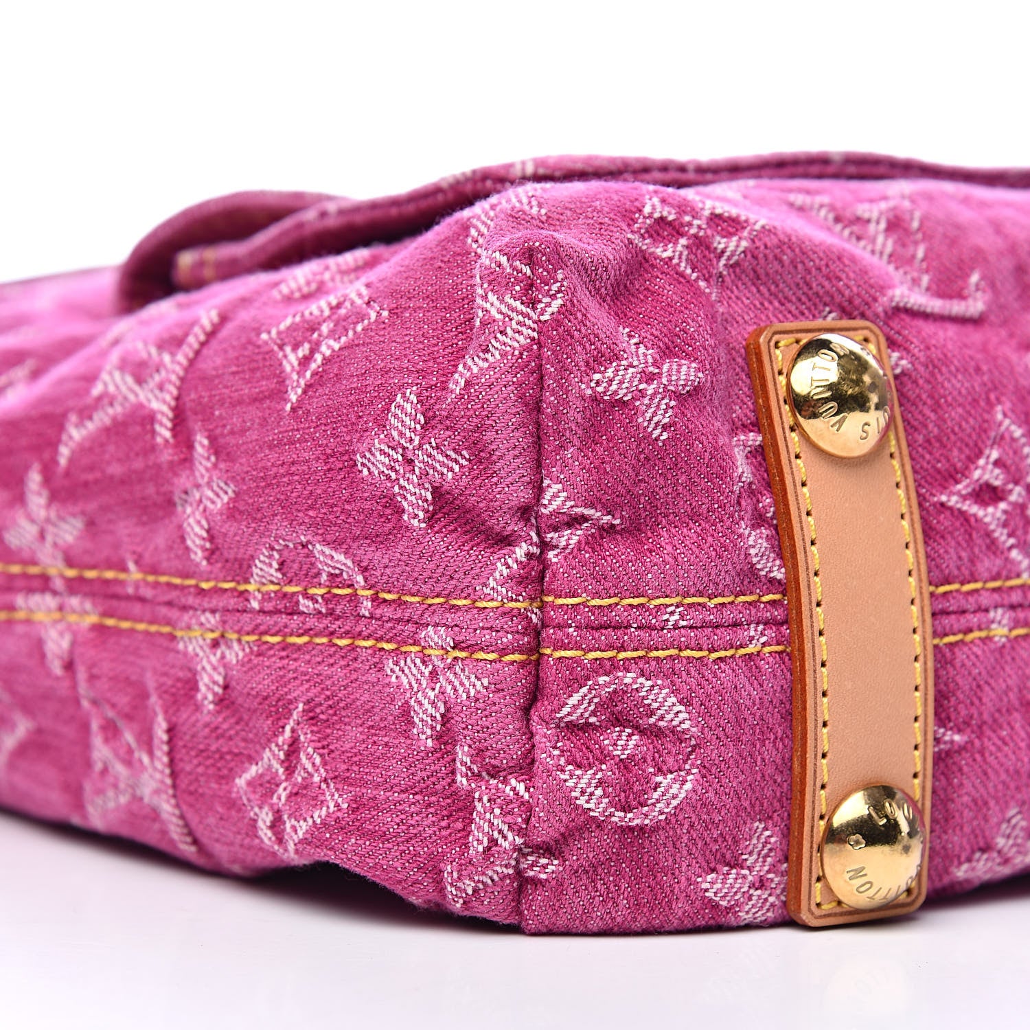 Louis Vuitton Denim Baggy GM Fuchsia 8 of 10
