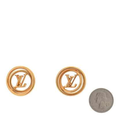 Louis Vuitton Stellar LV Hoop Cuff Earrings Gold 2 of 5