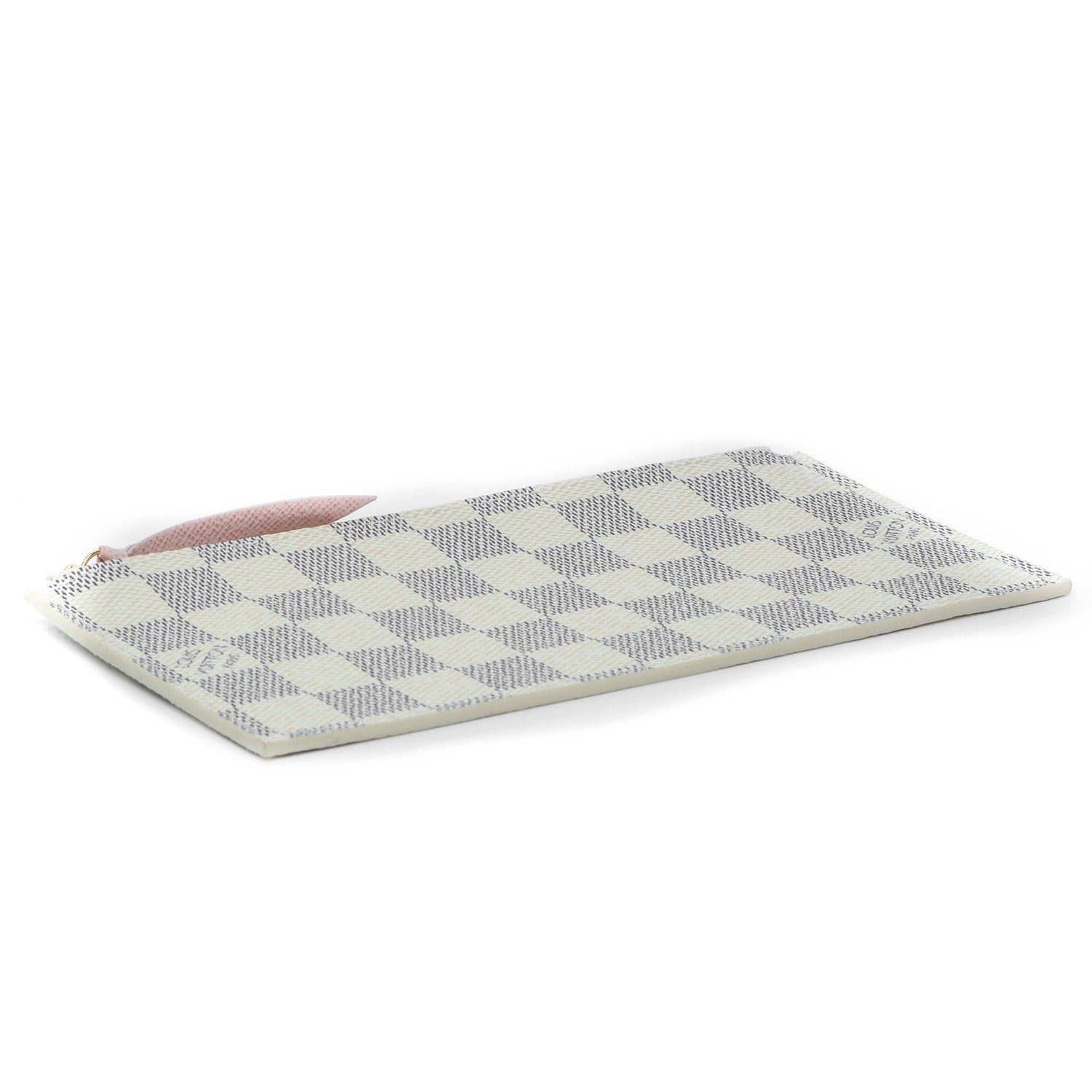 Louis Vuitton Damier Azur Felicie Chain Wallet Zippered Insert Rose Ballerine 4 of 6