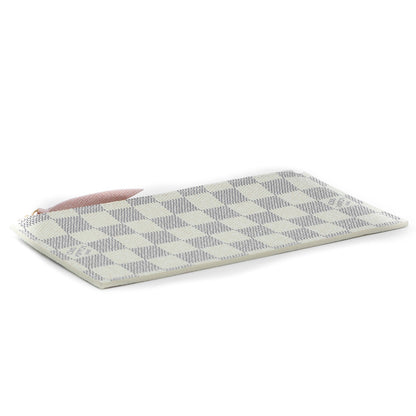 Louis Vuitton Damier Azur Felicie Chain Wallet Zippered Insert Rose Ballerine 4 of 6