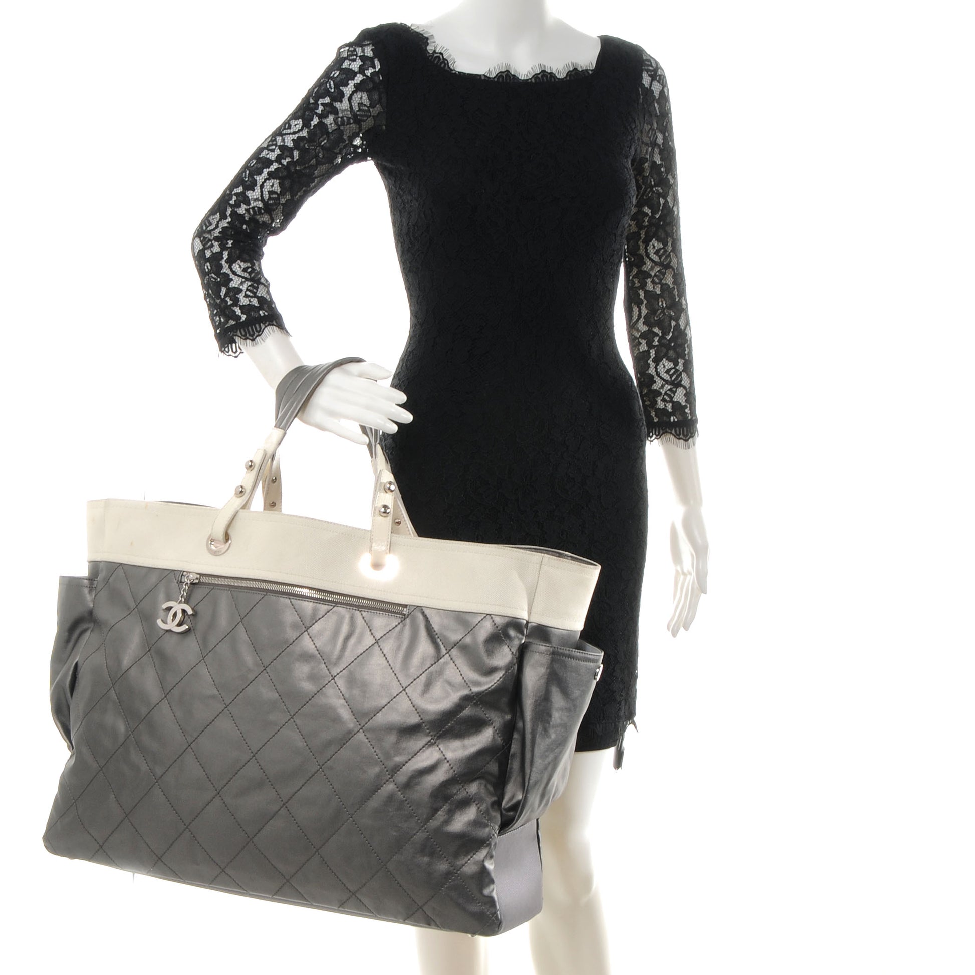 Chanel Coated Canvas Paris Biarritz XL Travel Bag 2 of 7