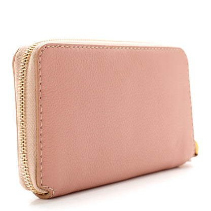 Chloe Grained Calfskin Marcie Long Zip Around Wallet Pink 3 of 13