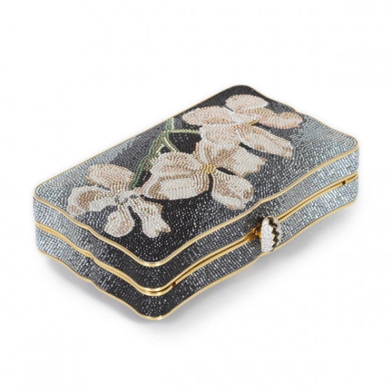 Swarovski Crystal Flower Clutch