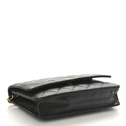Chanel Caviar Quilted Wallet on Chain WOC Black 4 of 10