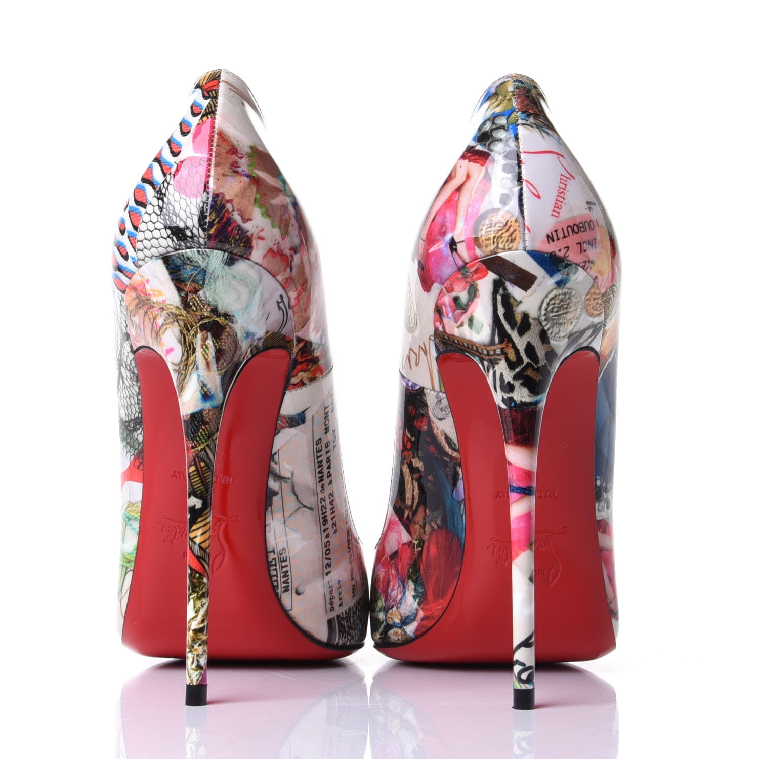Christian Louboutin Patent Trash So Kate 120 Pumps 39 Multicolor 6 of 9