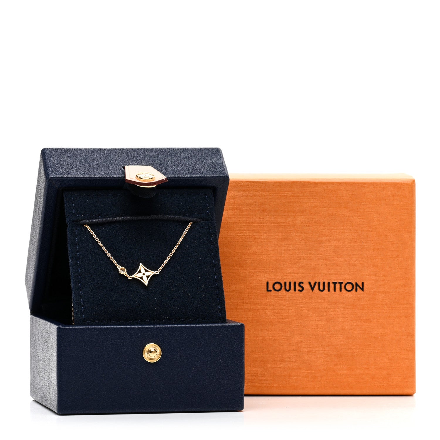 Louis Vuitton 18K Yellow Gold Diamond Idylle Blossom Pendant Necklace 5 of 5
