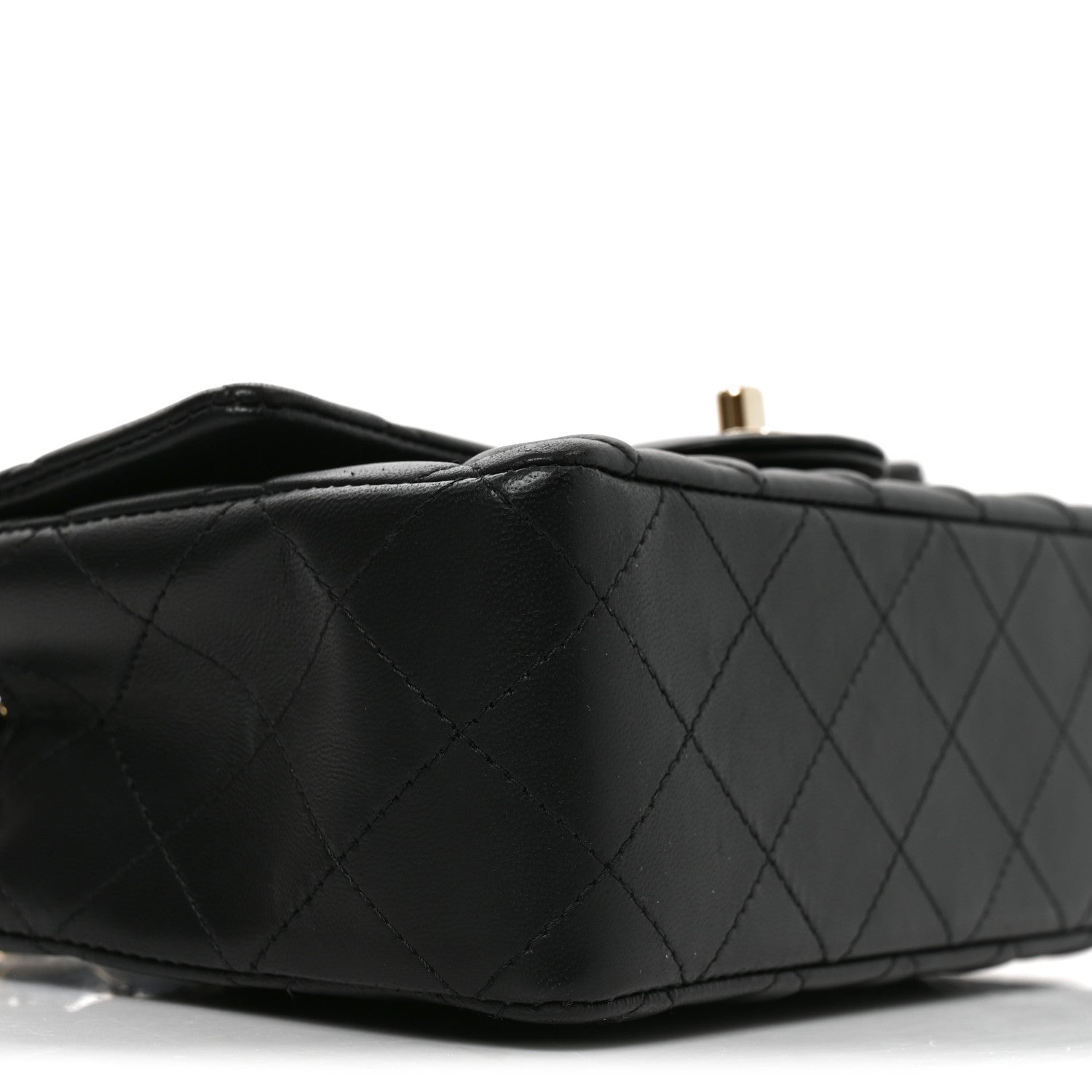 Chanel Lambskin Quilted Mini Rectangular Flap Black 9 of 11